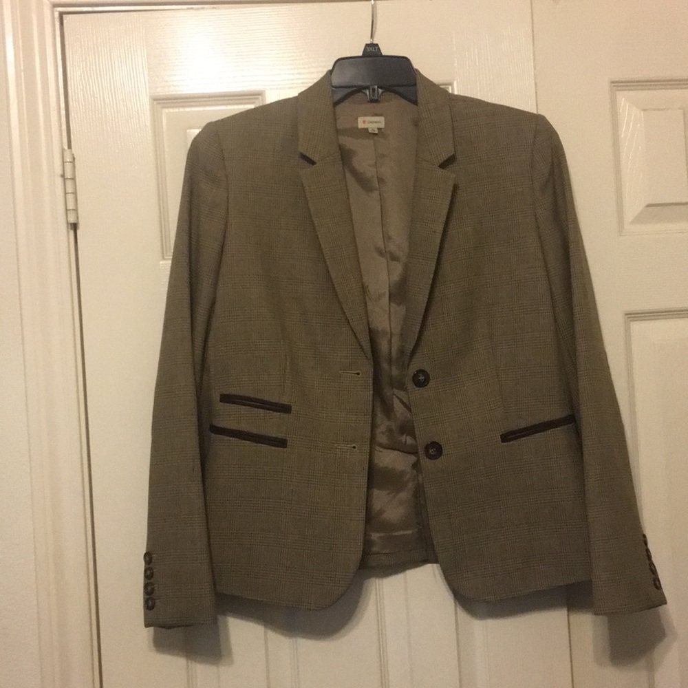Top Quality Daniel Cremieux Plaid Brown Blazer